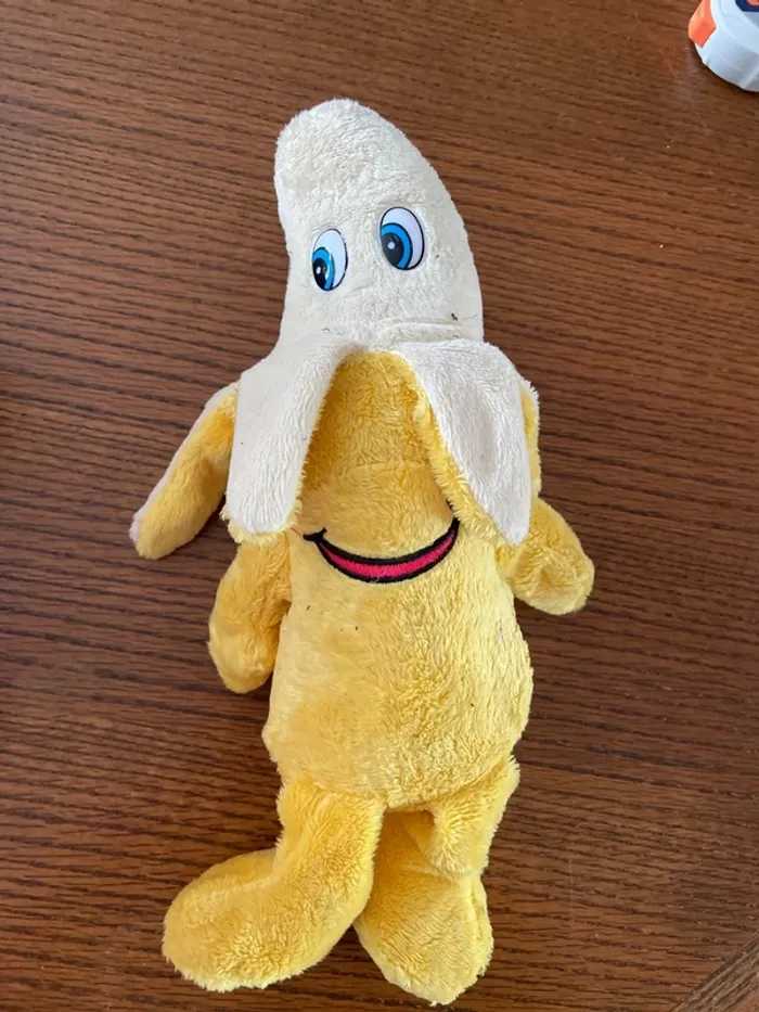 Lot de 4 peluches légumes, fruits et animaux - photo numéro 2