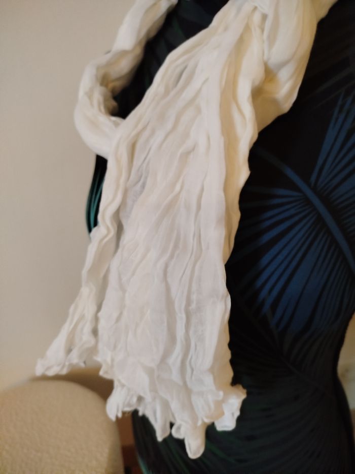 Foulard été blanc - photo numéro 2