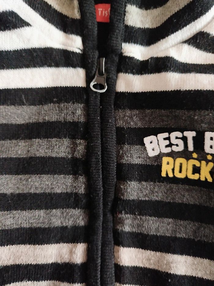 Gilet zippé à capuche tissaia 6 ans - photo numéro 4