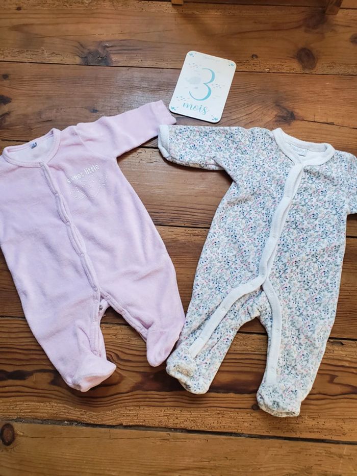Lot de 2 pyjamas 3 mois