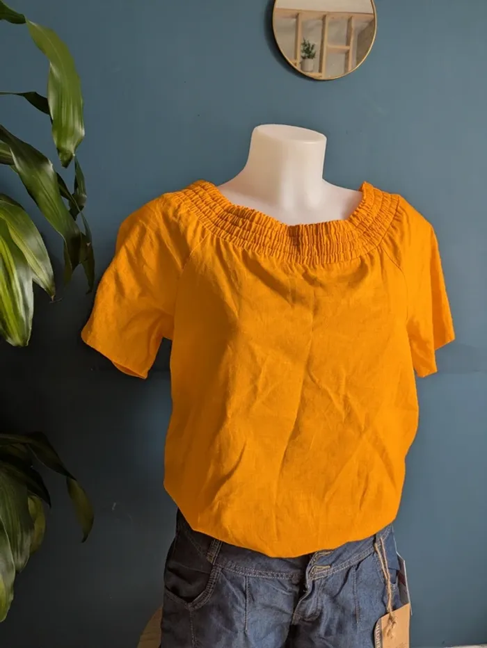 Haut neuf orange Caroll 38 - photo numéro 2