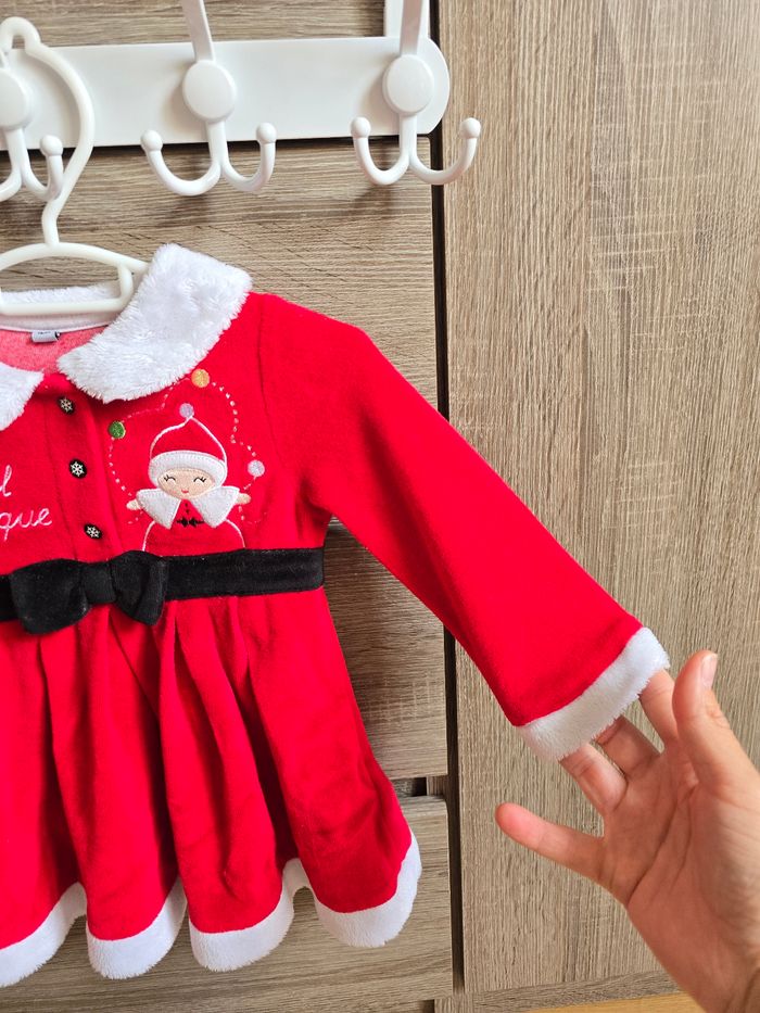 Vêtement Bébé Fille - Robe Noël - 12 mois - photo numéro 3