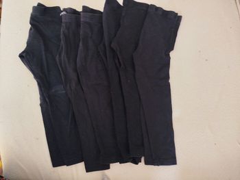 Legging noir, taille 3 ans - lot de 6