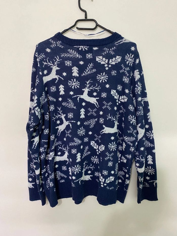 Pull bleu et blanc Junarose taille 46-48 - photo numéro 3