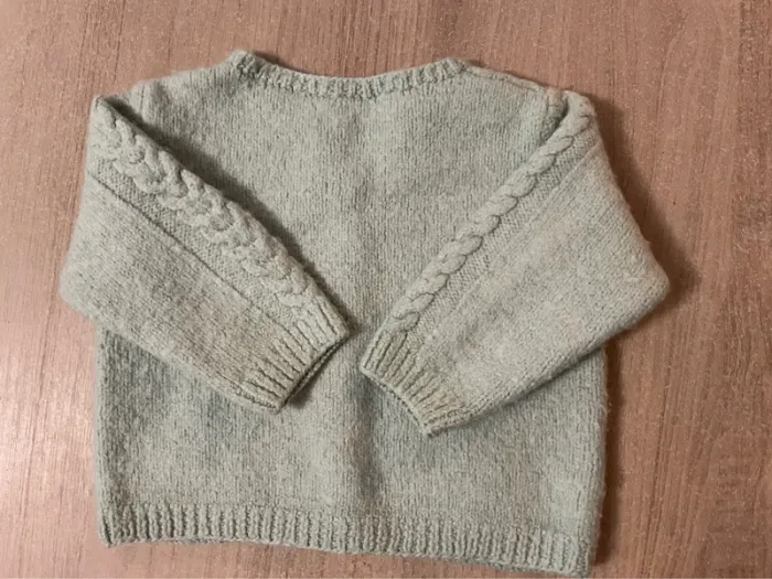 Gilet laine fait main 3-4 ans - photo numéro 4