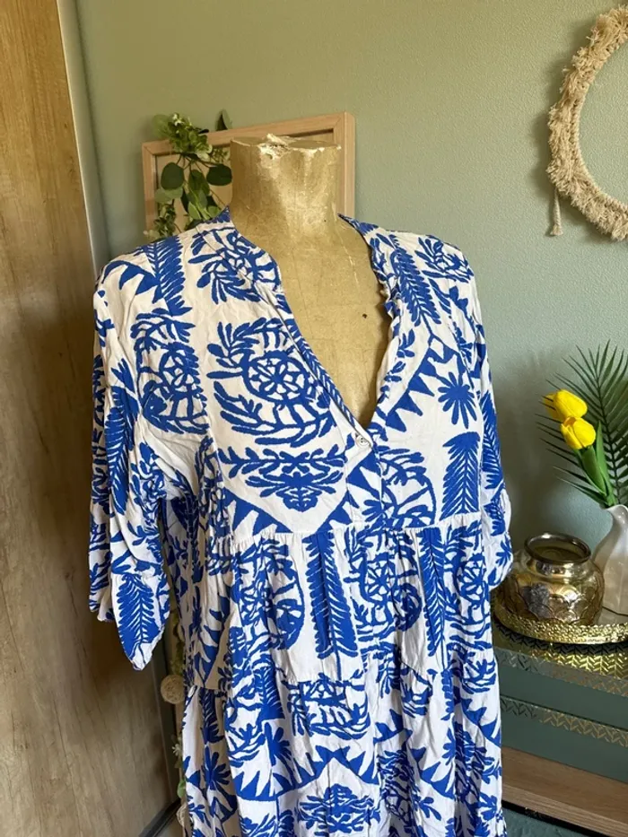 Jolie robe tunique fluide femme - photo numéro 2