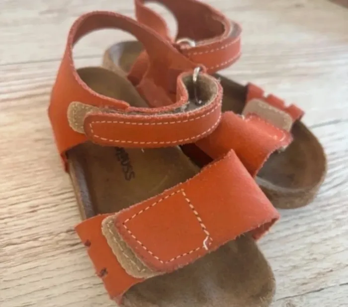 Sandales fille corail orange taille 22 - photo numéro 2