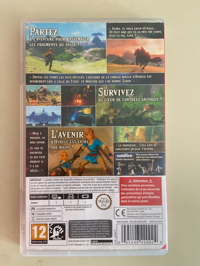 Zelda Breath if the Wild SWITCH - photo numéro 3