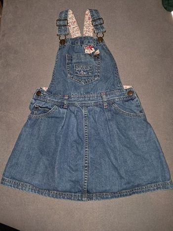 Robe salopette en jean 7 ans