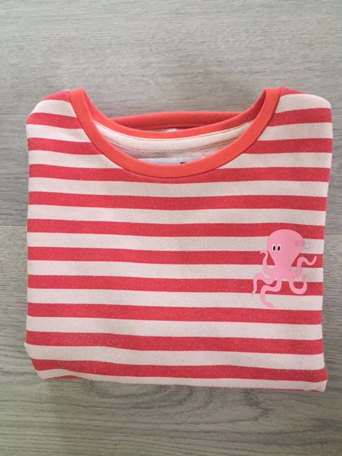 Pull rayé fille 5 ans la redoute tee-shirt manches longues