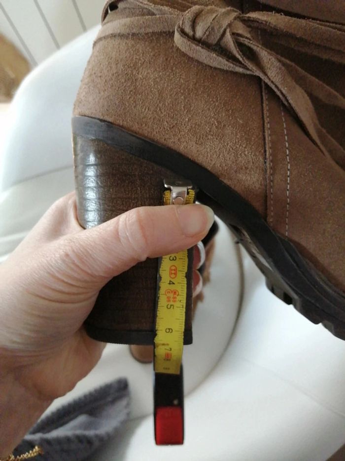 Bottine cuir t 37 - photo numéro 9