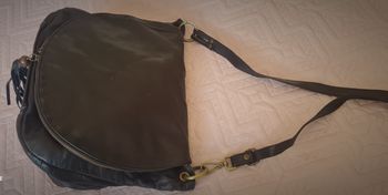 Sac besace cuir noir