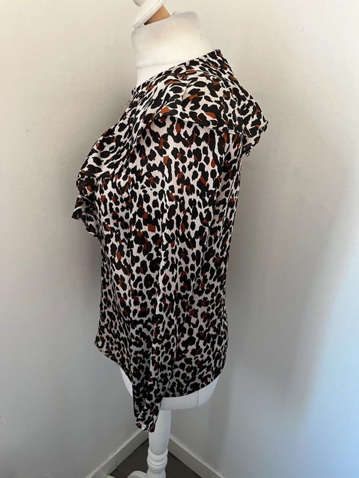 Blouse motif léopard mango M - photo numéro 4
