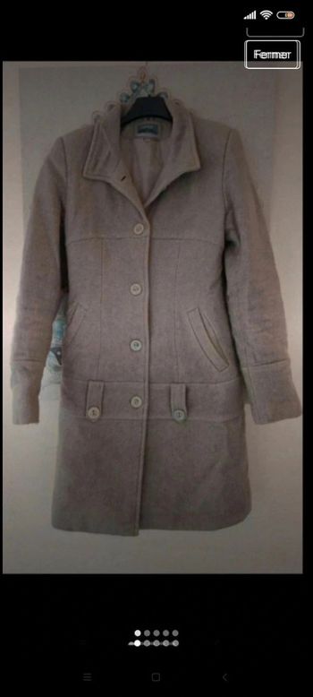 Manteau chaud en laine et cachemire t 42