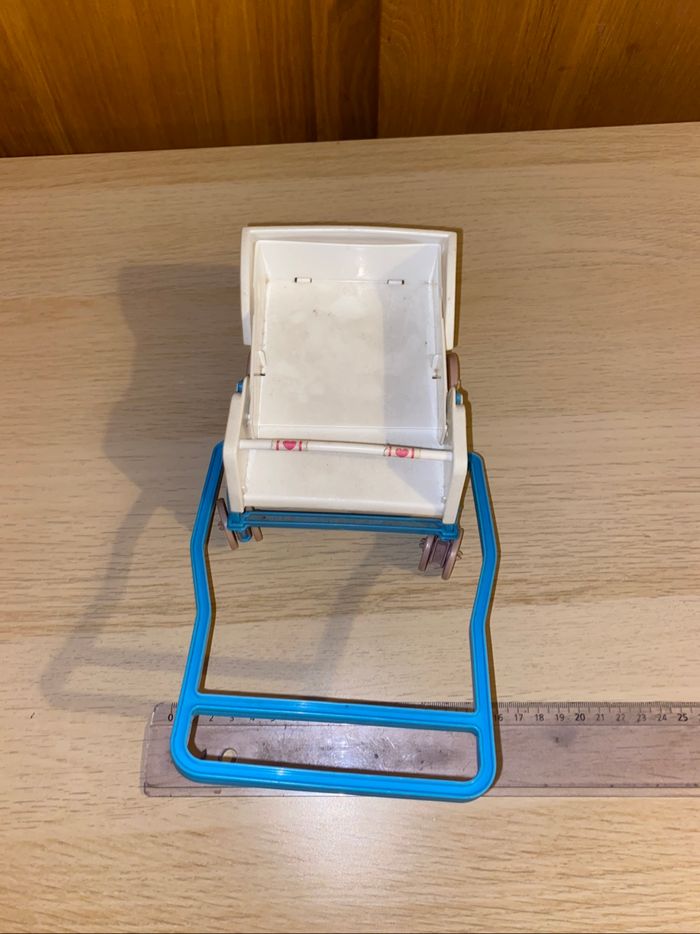 Mattel poupée poussette double 1984 baby doll strollers famille doucoeur - photo numéro 5