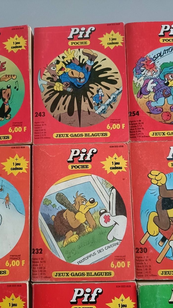 lot de 13 pif / pifou poche années 80 - photo numéro 3