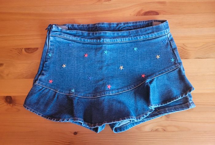 Short jupe en jean et ajustable - photo numéro 2
