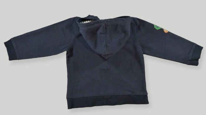 Pull sweat capuche molleton bleu marine blanc Mickey Disney 3 – 4 ans 98 – 104 cm garçon - photo numéro 6