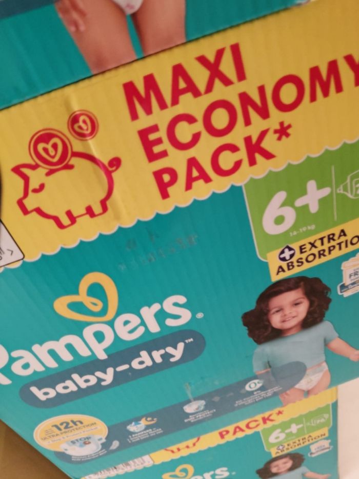 Pampers maxipack taille 6 plus babydry extra absorption