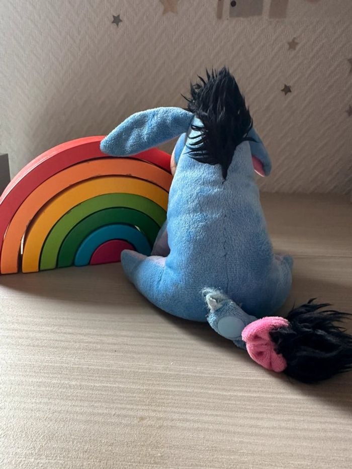 Doudou Disney Bourriquet l'âne Peluche Flopsie violet - photo numéro 2