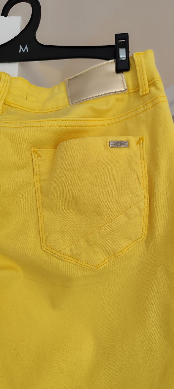 Pantalon femme taille 40 couleur jaune - photo numéro 4