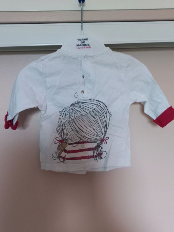 T-shirt manches longues kiabi 1 mois - photo numéro 2