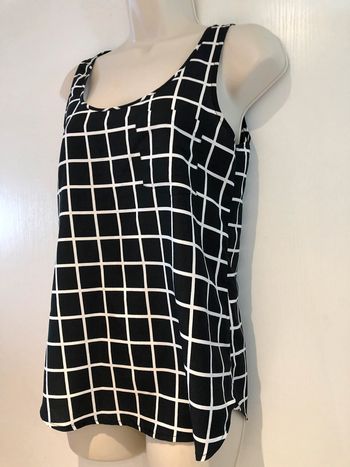 Débardeur only noir et blanc taille 38