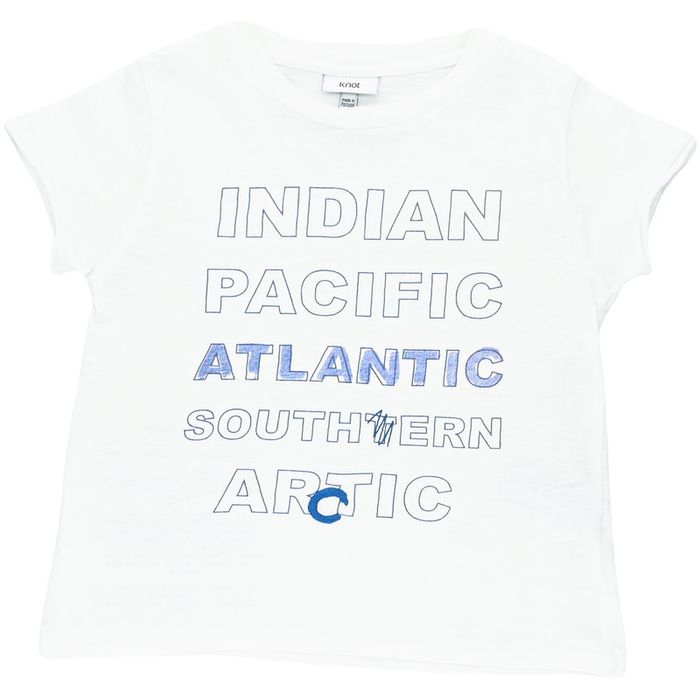 T-Shirt à manches courtes 3 ans en coton Knot