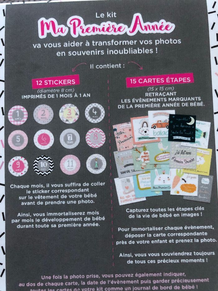 Coffret ( cartes étapes et stickers étapes )  - la première année - photo numéro 10
