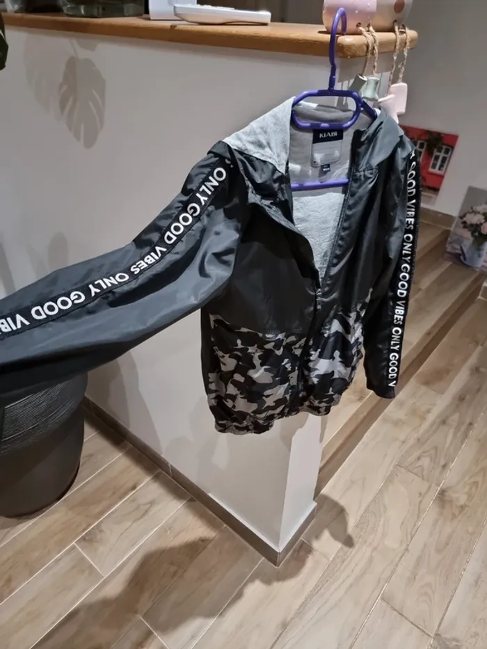 Veste kway doublée kiabi 10 ans - photo numéro 2