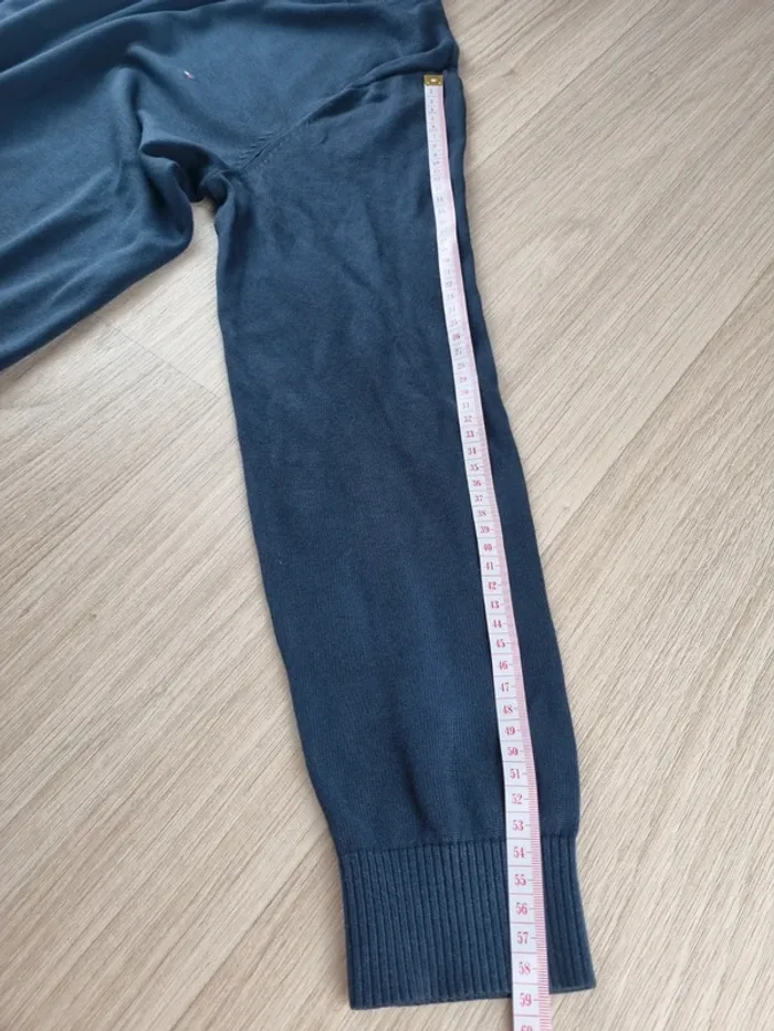 Pull en coll V Tommy Hilfiger bleue Homme Taille XS - photo numéro 6