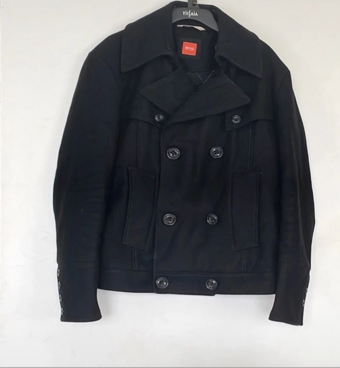 Beau manteau Hugo Boss T 48 M Europe couleur noire - photo numéro 2