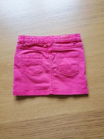 Jupe en jean rose dpam 3 ans