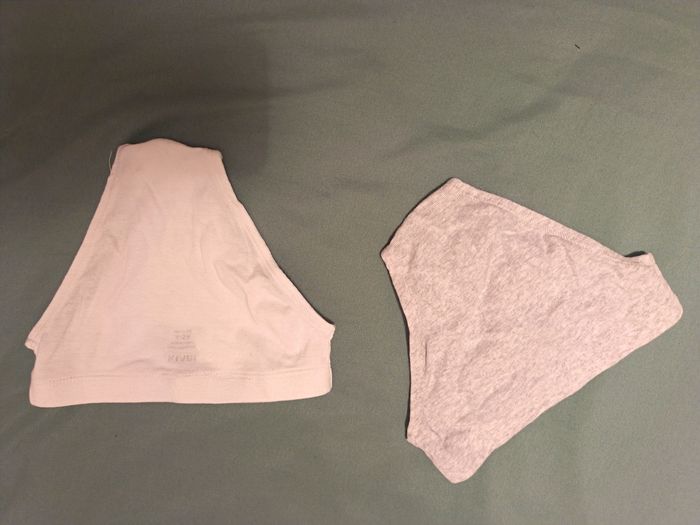 Lot 2 slips Kiabi coton bio 4-5 ans neufs - photo numéro 4