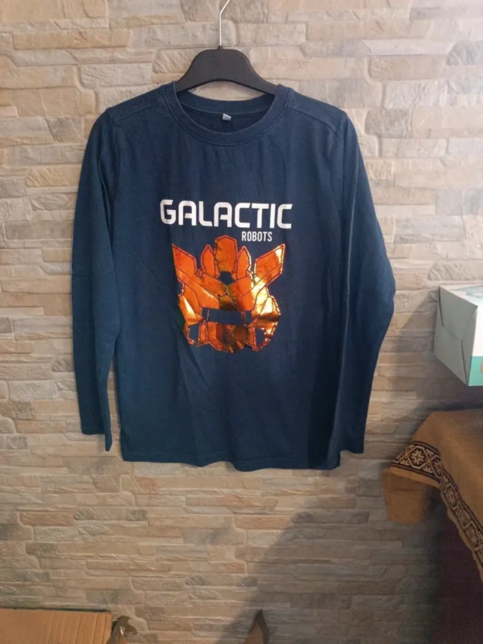 T-shirt marine Galactic robots 12A