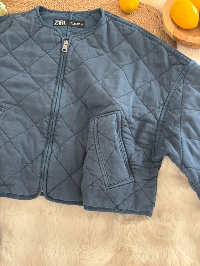 Veste bleue Zara taille L - photo numéro 2