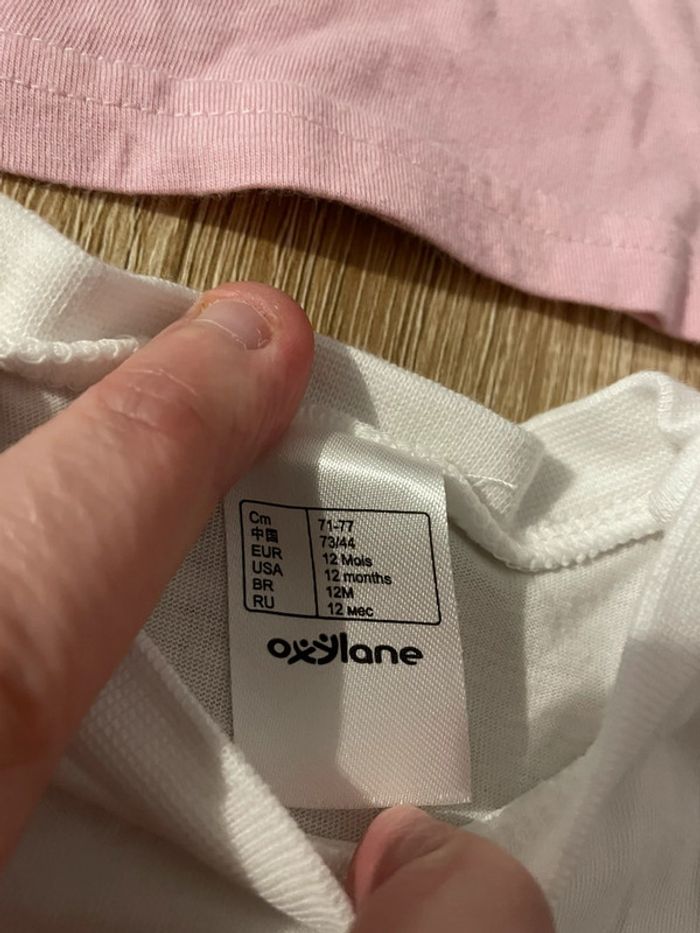 Lot de 2 t shirt simple 12 mois - photo numéro 3