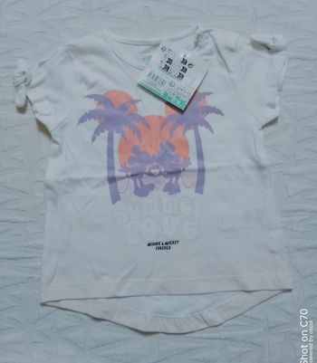 Disney haut t shirt Minnie Mickey 9 mois