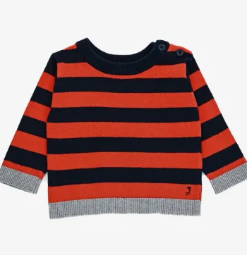 Pull 6 mois en coton et laine Jacadi