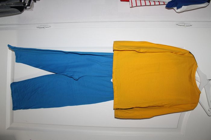 pyjama cars disney jaune et et bleu 6 ans - photo numéro 2