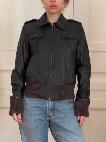 Veste en cuir 00s