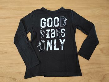 T-shirt noir manches longues 12 ans kiabi