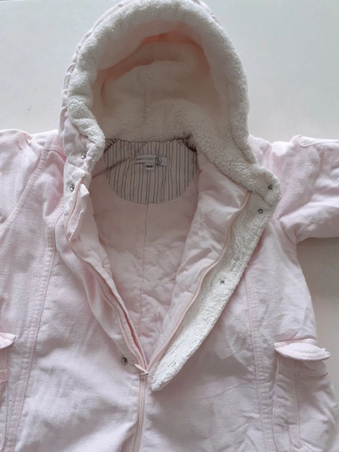 Combinaison / combipilote fille 6 mois rose Jean Bourget - photo numéro 5