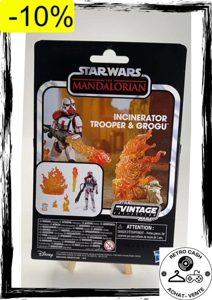 Star Wars - The Vintage Collection - Figurine Incinerator Trooper & Grogu 10 cm - photo numéro 3