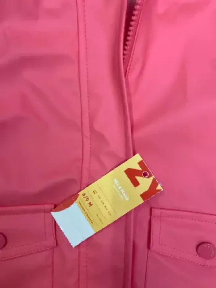 Imperméable ciré bébé fille (neuf) - Taille 6/9 mois - photo numéro 2