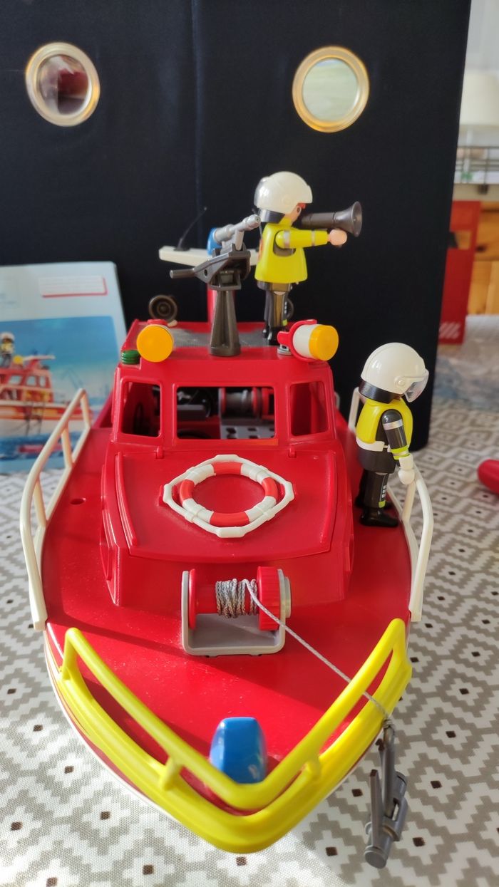 Bateau de sauvetage PLAYMOBIL complet (sans boîte) - photo numéro 3