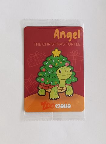 Magnet tortue. Angel. The christmas turtle. Noël. Zoomalia. 10 x 7 cm