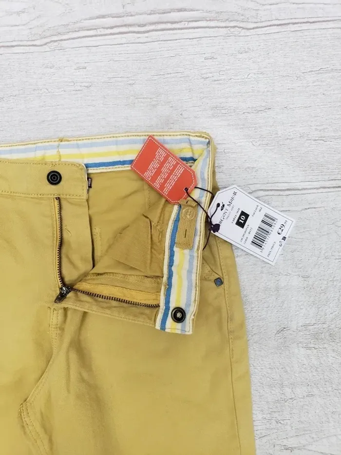 Pantalon Sergent major garçon 10 ans jaune - photo numéro 5