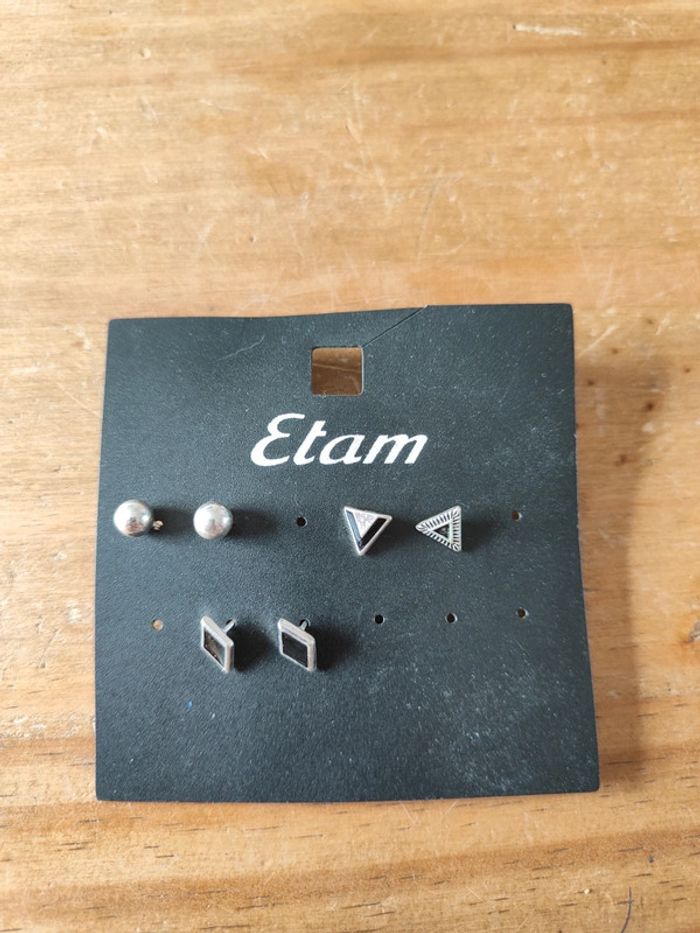 Lot de 3 boucles d'oreilles