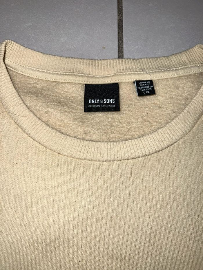 Pull beige only & sons L - photo numéro 2